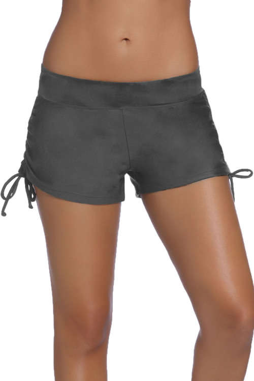 Grey Swimsuit Bottoms Shorts Sport Active Swimwear Beachwear
