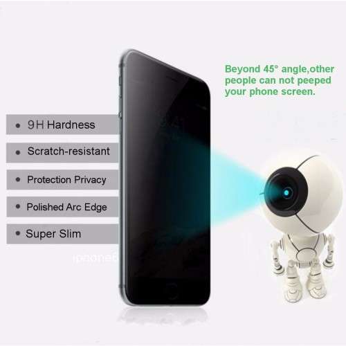 Anti Peep Curved Full Cover Film Tempered Glass Screen Protector For iPhone 7/7 Plus