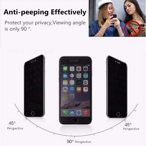 Anti Peep Curved Full Cover Film Tempered Glass Screen Protector For iPhone 7/7 Plus