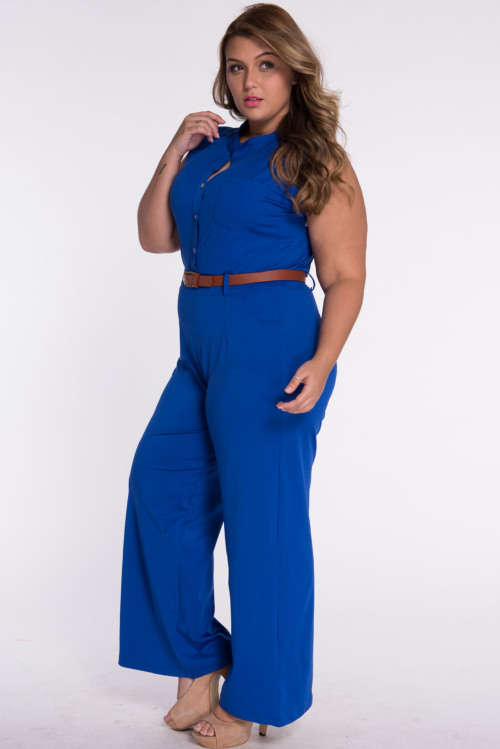 STYLISH SMALL TO PLUS SIZE WIDE LEG JUMPSUIT