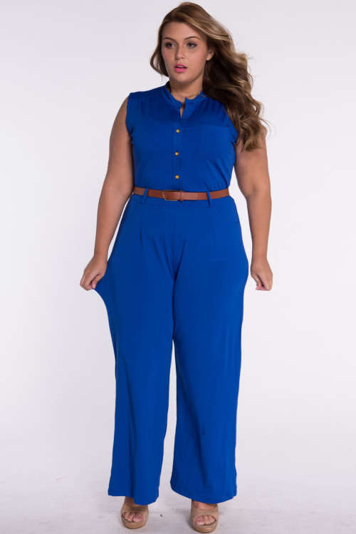 STYLISH SMALL TO PLUS SIZE WIDE LEG JUMPSUIT