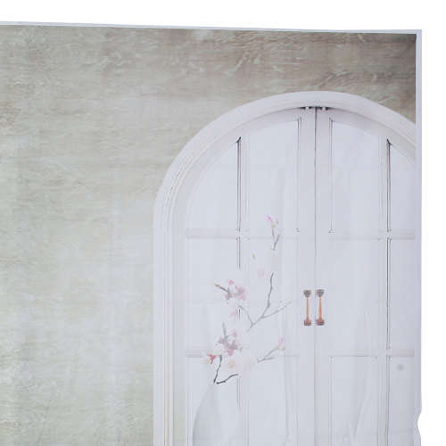 1.5x2.1m Arched Windows Gray Wall Non-Woven Shooting Studio Photography Background Backdrop