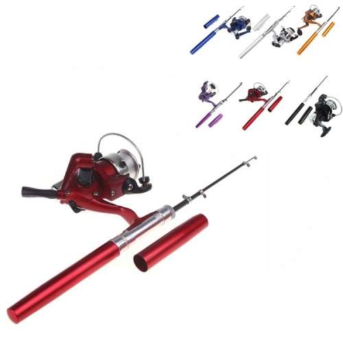 1.4M Aluminum Alloy Telescopic Fishing Rod Portable Rod Reel Line Combo