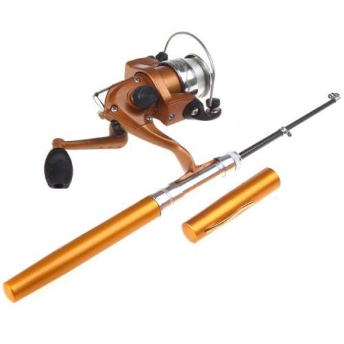 1.4M Aluminum Alloy Telescopic Fishing Rod Portable Rod Reel Line Combo