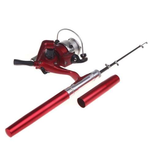 1.4M Aluminum Alloy Telescopic Fishing Rod Portable Rod Reel Line Combo