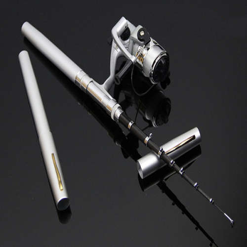 1.4M Aluminum Alloy Telescopic Fishing Rod Portable Rod Reel Line Combo