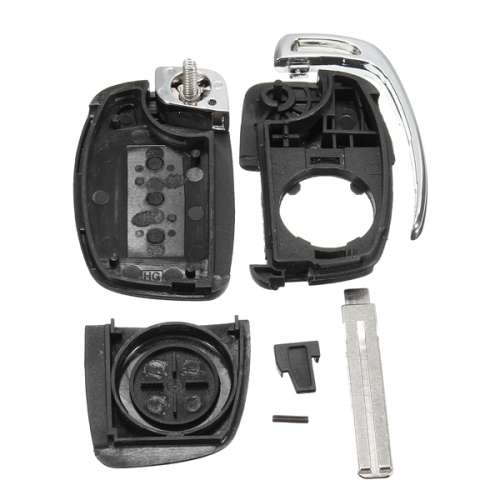 Car Remote Folding Flip Key Shell Case Fob Blade Right Fold for Hyundai ix35 Santa Fe 3 Button