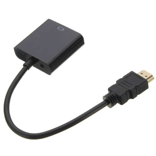 HDMI Male to VGA With Audio HD Video Cable Wire Converter Adapter