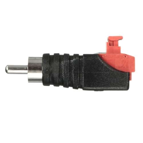 Speaker Wire Cable to Audio Male RCA Connector Adapter Convertor Jack Plug