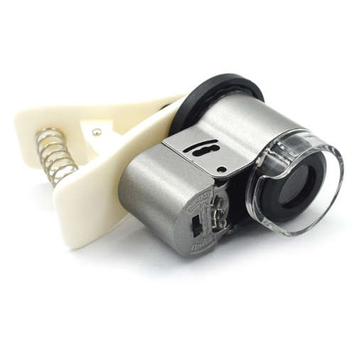 Generic 30X Zoom LED Magnifier Clip-On Mobile Phone Microscope Micro Lens for Smartphone Universal