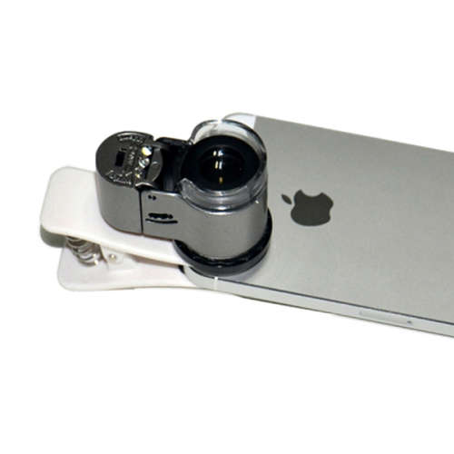Generic 30X Zoom LED Magnifier Clip-On Mobile Phone Microscope Micro Lens for Smartphone Universal