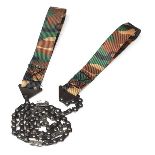 Gardening Camouflage Handle 65 Manganese Steel Hand Felling Saw Outdoor Portable Hand Chain Saw