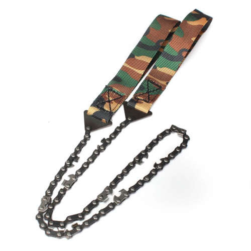 Gardening Camouflage Handle 65 Manganese Steel Hand Felling Saw Outdoor Portable Hand Chain Saw