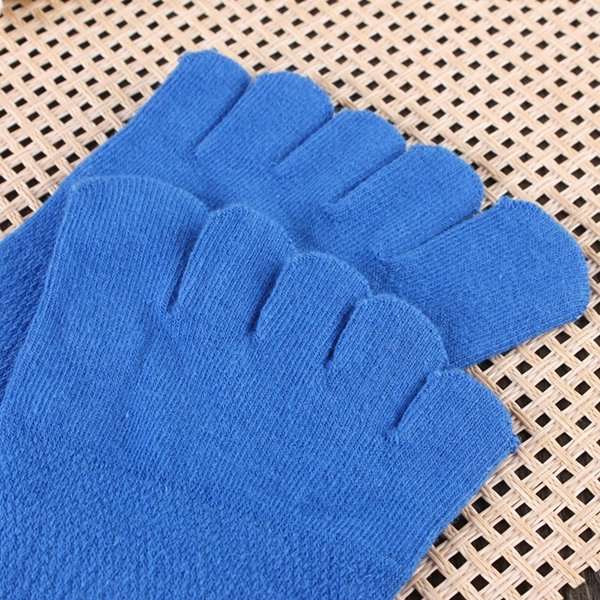1 Pair Of Mens Cotton Toe Socks Five Finger Sports Outdoor Work Cotton