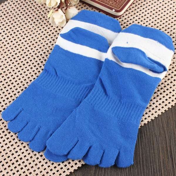 1 Pair Of Mens Cotton Toe Socks Five Finger Sports Outdoor Work Cotton