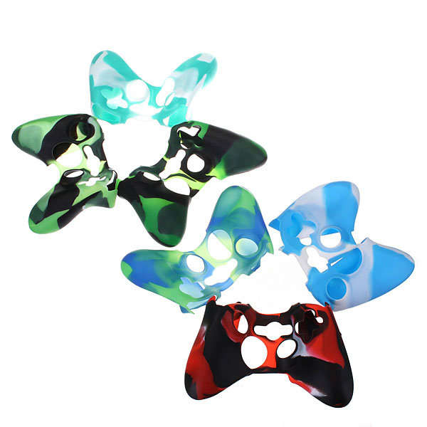 Replacement Camouflage Silicone Skin Cover Case for Microsoft Xbox 360 Controller