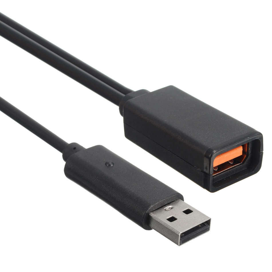 2.3m USB AC Adapter Power Supply Cable for Microsoft Xbox 360 Kinect Sensor