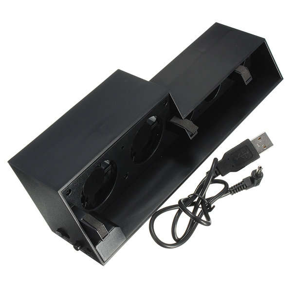 USB External Turbo Temperature Control Cooling 5 Fan Cooler For Sony Playstation PS4
