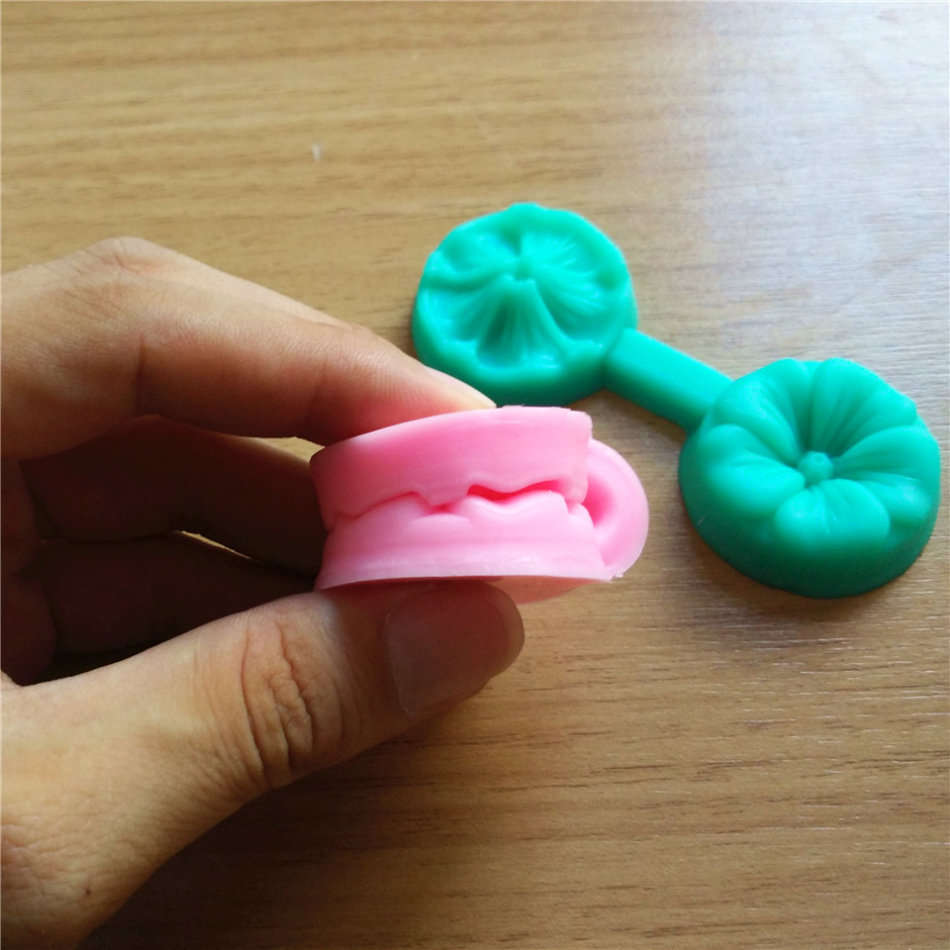 3D Cherry Shaped Silicone DIY Cake Mold Fondant Flowers DIY Cake Decorating Tool