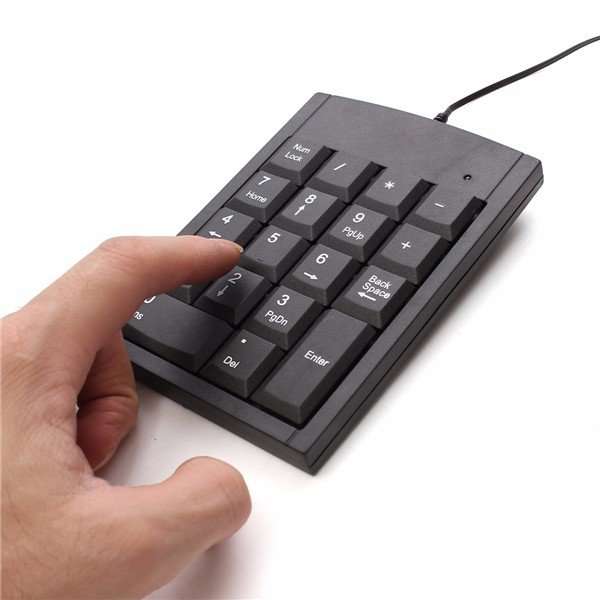 18 Keys Mini USB Numeric Keypad Slim Laptop Number Keyboard Num Pad