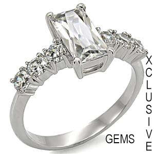 **R35 POSTAGE** STAINLESS STEEL SIMULATED DIAMOND RING