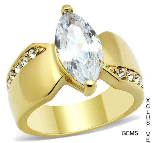 LOCALLY IN STOCK* R35 POSTAGE* YELLOW GOLD PLATED SIMULATED DIAMOND LADIES RING