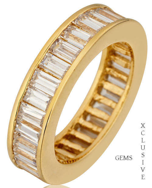LOCALLY IN STOCK * R35 POSTAGE* 18K GOLD PLATED SIMULATED DIAMOND LADIES RING