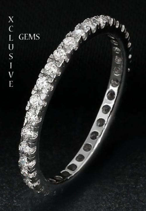 *LOCALLY IN STOCK* STUNNING SIMULATED DIAMOND GENUINE 925 STERLING SILVER LADIES RING