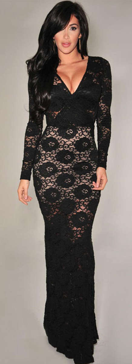 STUNNING BLACK LACE DRESS
