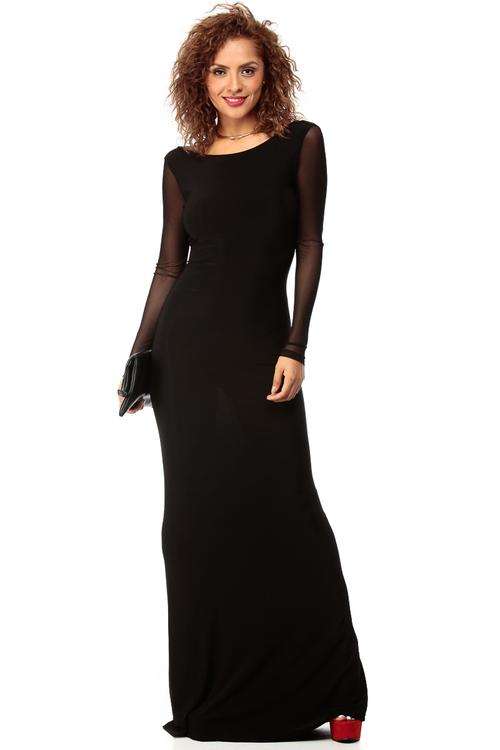 CLASSY BLACK EVENING DRESS