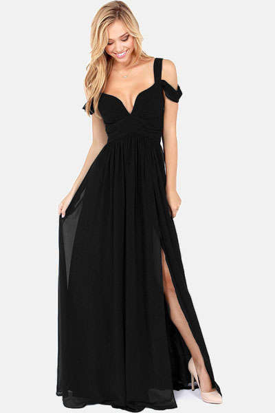 BEAUTIFUL BLACK EVENING DRESS