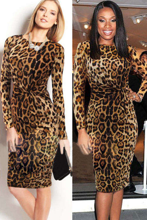 TRENDY LEOPARD PRINT DRESS
