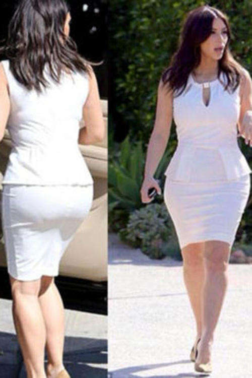 GORGEOUS GOLD NECK BUCKLE DETAIL DRESS