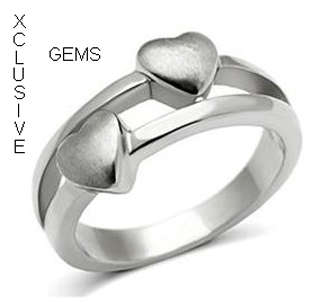 ** 18K WHITE GOLD PLATED LADIES RING