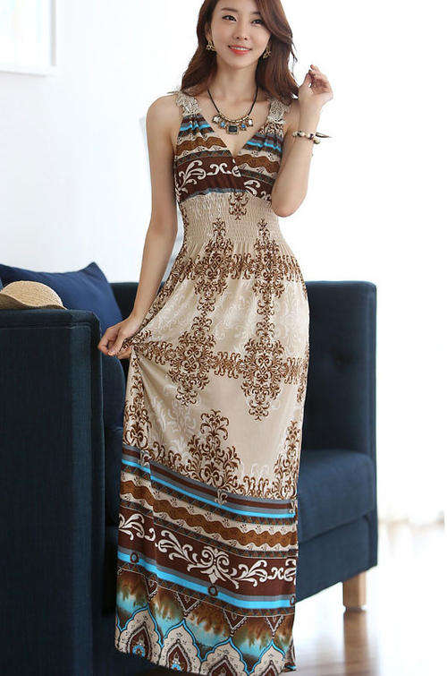 PRETTY PATTERNS MAXI DRESS