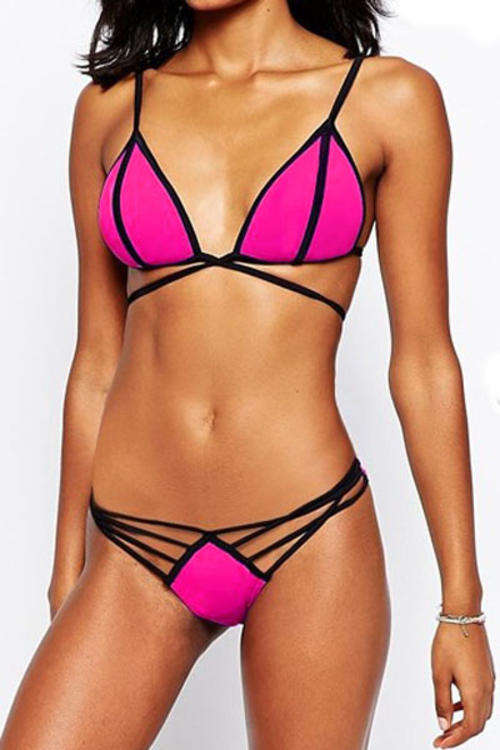 SEXY STRAPPY MOULDED TRIANGLE BIKINI