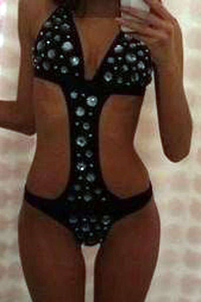 DAZZLING RHINESTONE EMBELLISHED MONOKINI