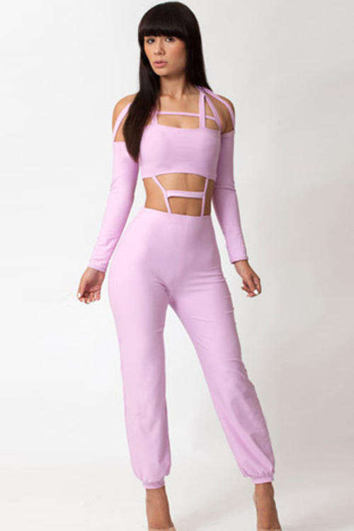 STYLISH CUT AWAY DETAIL JUMPSUIT