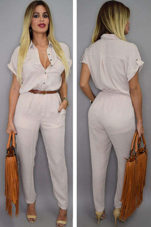 BEAUTIFUL BUTTON UP JUMPSUIT