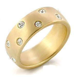 Simulated Diamond 18K Yellow Gold Plated Ring - NO COMBINED POSTAGE