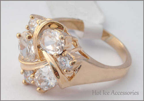 Simulated Diamond Rose Gold Plated Ring - NO COMBINED POSTAGE