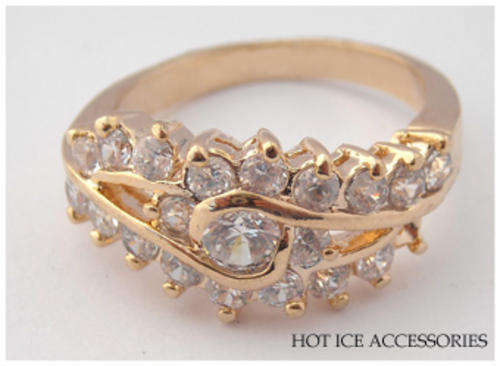 Simulated Diamond Rose Gold Plated Ring - NO COMBINED POSTAGE
