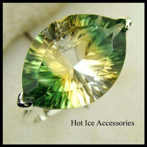 STERLING SILVER MYSTIC TOPAZ GEMSTONE RING - NO COMBINED POSTAGE