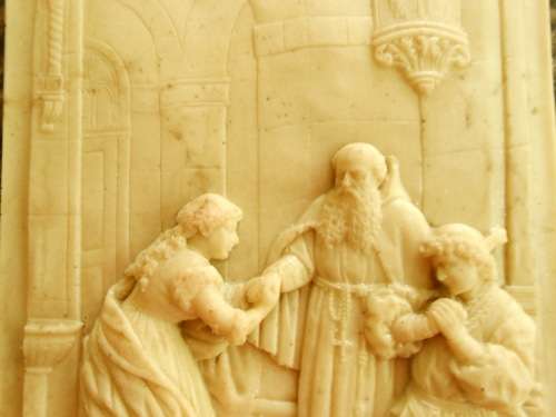 Antique style plaque "The Priest"