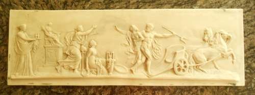 FRAMED Antique style plaque `Haides abducting Persephone`