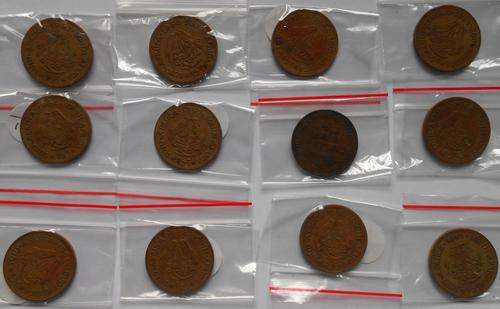 AUCTION STARTS AT R1 *** LOT OF 12 COINS (1942 to 1964)