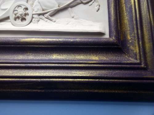 FRAMED Antique style plaque `Haides abducting Persephone`