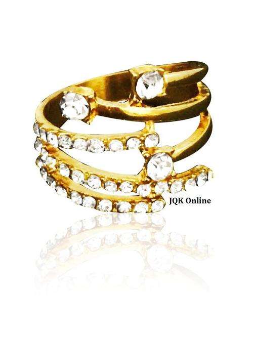 Brand New Fashion 18K Yellow GP with Austrian Crystal!! Size 9 Only!!!