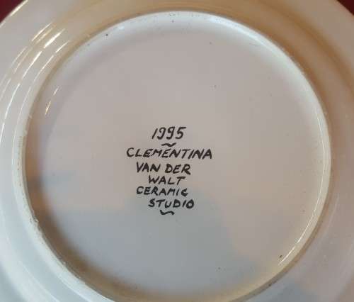 CLEMENTINA VAN DER WALT DINNER PLATE