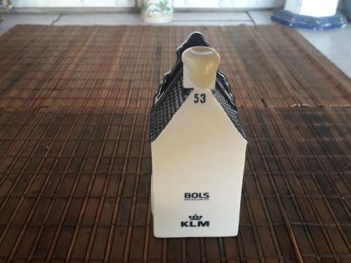VINTAGE KLM DELFT BLUE HOUSE NO. 53, SEALED AND STILL FULL